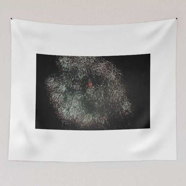 Item preview, Fireworks Burst Over Dark Sky, Long Exposure Celebration Night Display designed and sold by Nmallia.