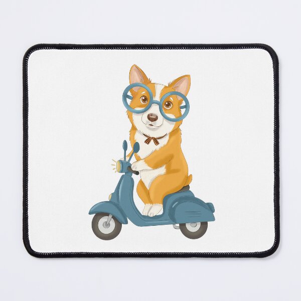Item preview, Retro Scooter Corgi – Vintage Road Trip Dog Lover Design designed and sold by Iqrapixels.