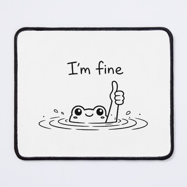 Item preview, Im Fine Frog Funny Relatable Shirt Sarcastic Humor Gift Introvert Tee Frog Lover Cottagecore Shirt Funny Gift For Her designed and sold by Moss & Mellow.