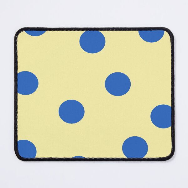 Item preview, Vintage Polka Dots Blue on Soft Yellow designed and sold by Designs by Sara Felton.