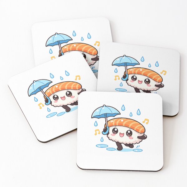 Item preview, Kawaii Sushi Rain designed and sold by rolfzogg.