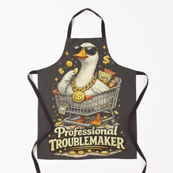 Item preview, Professional Troublemaker Goose – Funny Chaos Bird Meme designed and sold by NarpLTD.