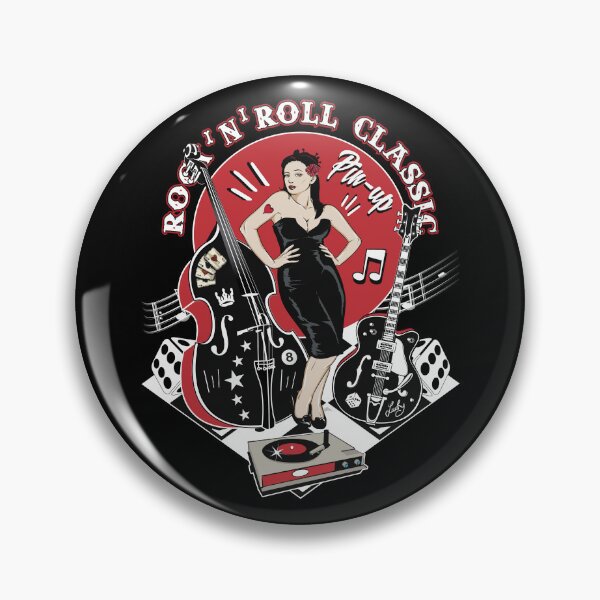 Artikelvorschau,  Rockabilly Pin Up Girl Sock Hop Rocker Vintage klassische Rock'n'Roll-Musik entworfen und verkauft von MemphisCenter.