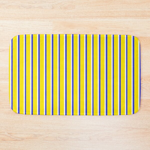 Item preview, Yellow with Blue and White Stripes Pattern designed and sold by OneThreeSix.