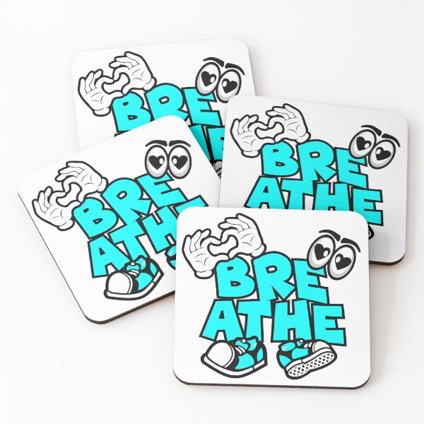 Item preview, Breathe – WELLBEING Words Character popart designed and sold by NFTWords.