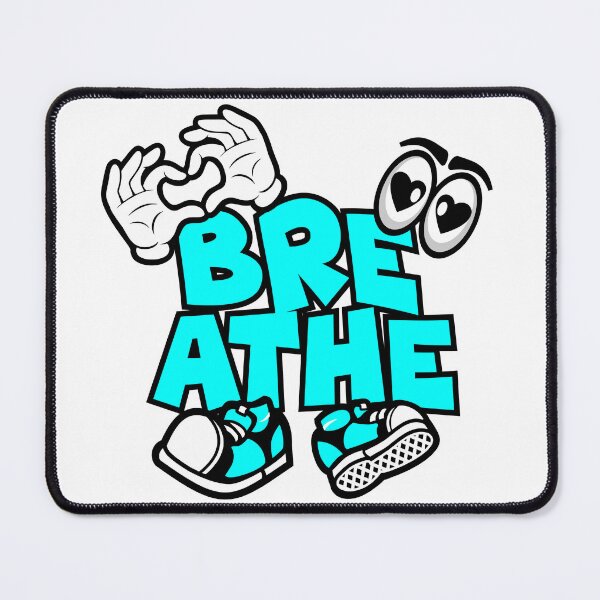 Item preview, Breathe – WELLBEING Words Character popart designed and sold by NFTWords.