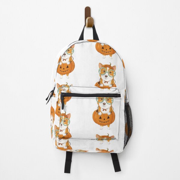 Item preview, Halloween Corgi in Pumpkin Patch – Retro Vintage Autumn Dog designed and sold by Iqrapixels.