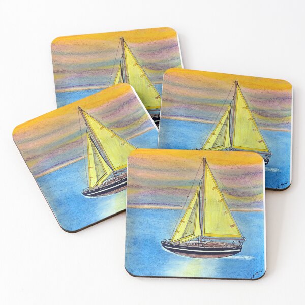 Item preview, Sail boat sunset designed and sold by Haxson37art.