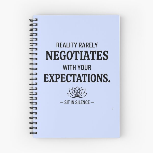 Item preview, Reality Rarely Negotiates With Expectations | Minimalist Truth Quote designed and sold by SitInSilence24.