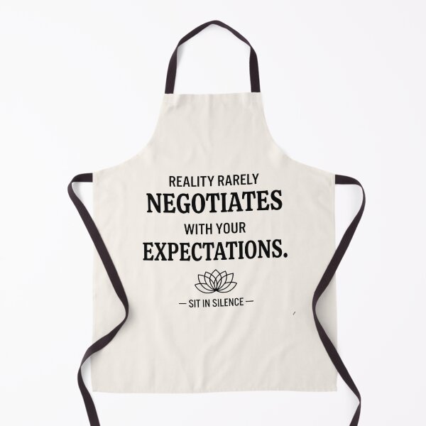 Item preview, Reality Rarely Negotiates With Expectations | Minimalist Truth Quote designed and sold by SitInSilence24.