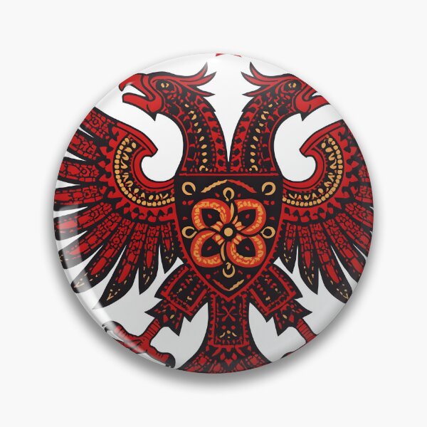 Item preview, Aztec Eagle Tribal Art — Red and Black Mandala Bird Design designed and sold by Luna-Flow.