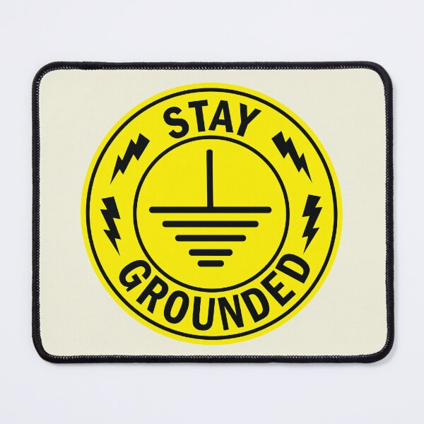 Item preview, Stay Grounded Funny Electrician Sticker | Electrician Humor Decal | Electrical Engineer Gift | Laptop Car Water Bottle Sticker designed and sold by Science Engineering Gifts.