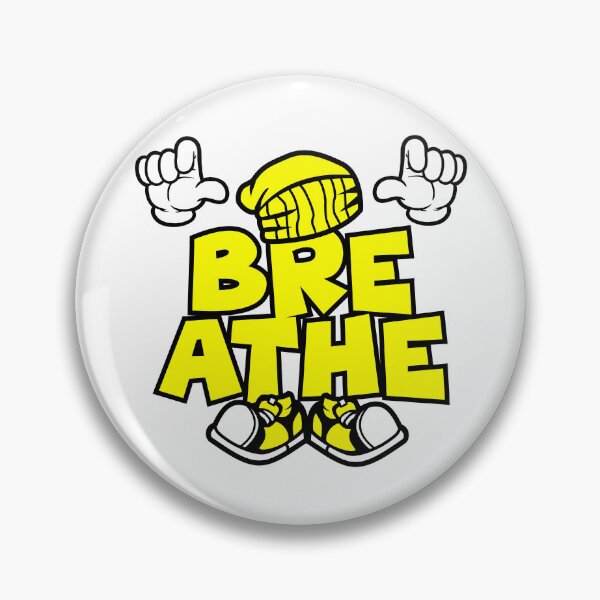 Item preview, Breathe – WELLBEING Yellow Character Bold Retro designed and sold by NFTWords.