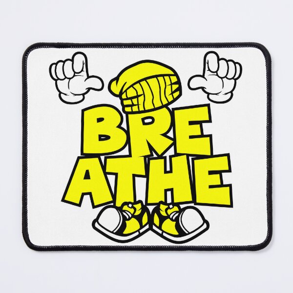 Item preview, Breathe – WELLBEING Yellow Character Bold Retro designed and sold by NFTWords.