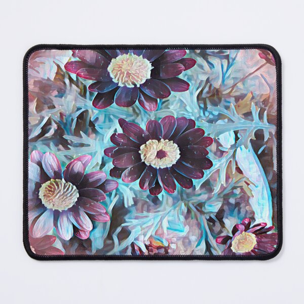 Item preview, Ethereal Midnight Garden Purple and Teal Floral Art designed and sold by BalkanBloom.