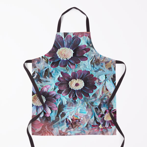 Item preview, Ethereal Midnight Garden Purple and Teal Floral Art designed and sold by BalkanBloom.