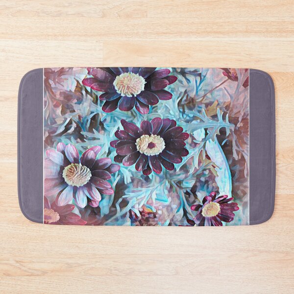 Item preview, Ethereal Midnight Garden Purple and Teal Floral Art designed and sold by BalkanBloom.