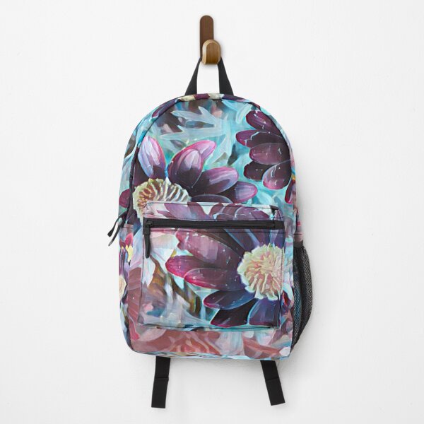Item preview, Ethereal Midnight Garden Purple and Teal Floral Art designed and sold by BalkanBloom.