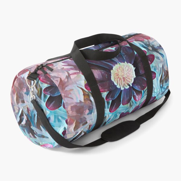 Item preview, Ethereal Midnight Garden Purple and Teal Floral Art designed and sold by BalkanBloom.
