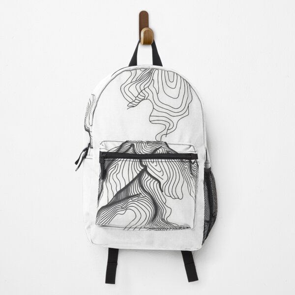 Item preview, Minimalist Topographic Mountain Line Art designed and sold by Evergreen Horizon Works.