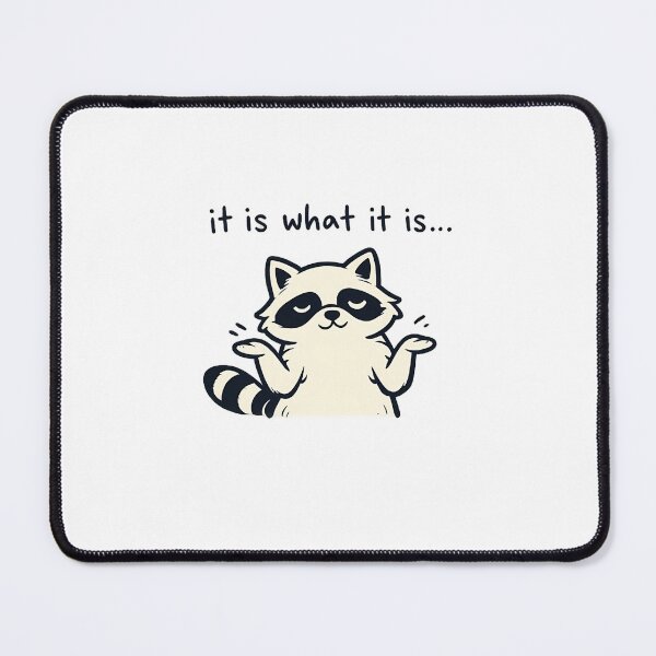 Item preview, It Is What It Is Raccoon Funny Relatable Shirt Sarcastic Humor Gift Goblincore Tee Trash Panda Shrug Lover Shirt designed and sold by Gremlin Hours.