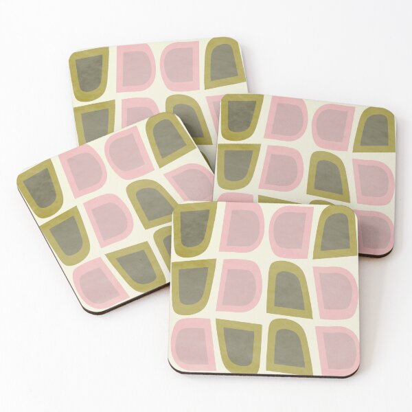 Item preview, MoCo Midcentury Composition Olive Green and Pink designed and sold by mirimo.