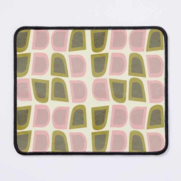Item preview, MoCo Midcentury Composition Olive Green and Pink designed and sold by mirimo.