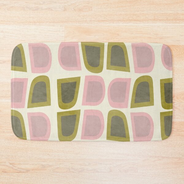 Item preview, MoCo Midcentury Composition Olive Green and Pink designed and sold by mirimo.