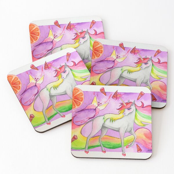 Item preview, Citrus Unicorn Watercolor designed and sold by invokeartsense.