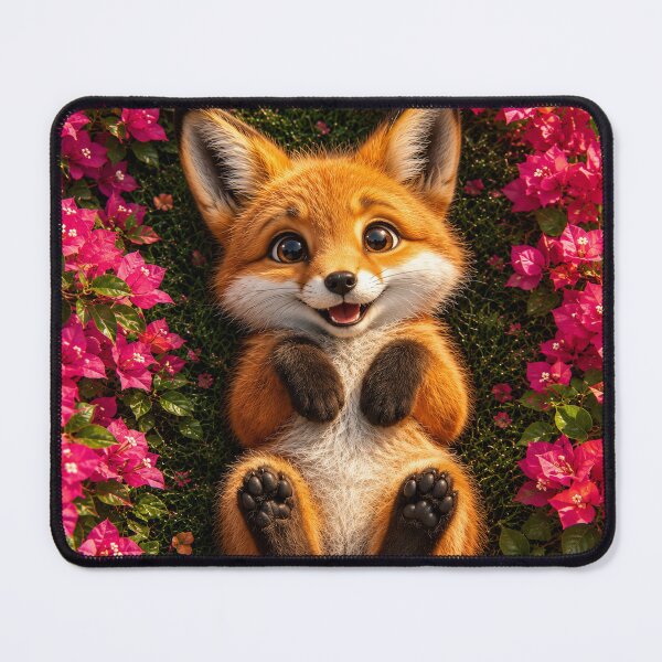 Item preview, Cute Fox in Bougainvillea Garden designed and sold by Rohan132.