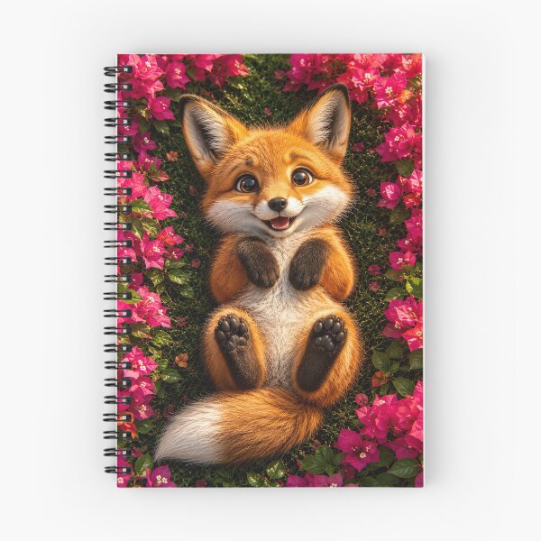 Item preview, Cute Fox in Bougainvillea Garden designed and sold by Rohan132.