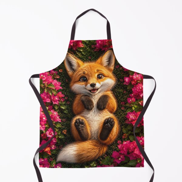 Item preview, Cute Fox in Bougainvillea Garden designed and sold by Rohan132.