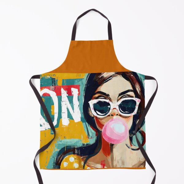 Item preview, London Pop Art Attitude - Bubblegum Fashion Portrait with Union Jack Style and Urban Energy designed and sold by OlfactoART Studio.