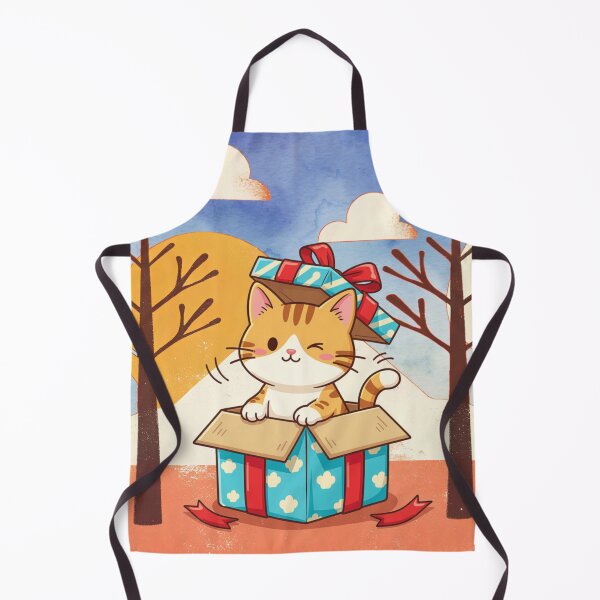 Item preview, Surprise Gift Cat in Winter Wonderland designed and sold by Angellacelin.