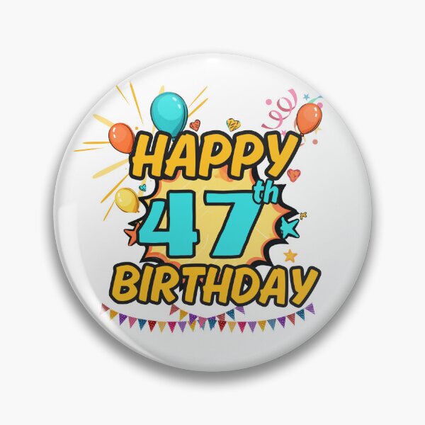 Item preview, Happy 47th Birthday Party Design designed and sold by variant designer.