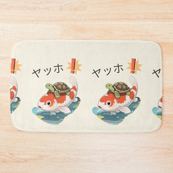 Item preview, Turtle riding koi fish designed and sold by Coolparrotgirl.