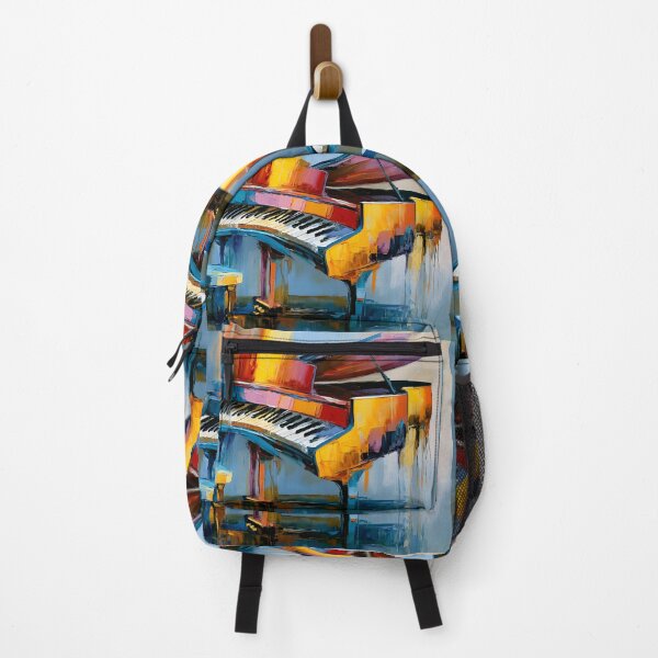 Item preview, Grand Piano in Motion - Bold Color Vibrant Brushstrokes and Dynamic Musical Expression designed and sold by OlfactoART Studio.