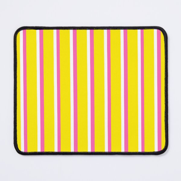 Item preview, Yellow with Pink and White Stripes Pattern designed and sold by OneThreeSix.
