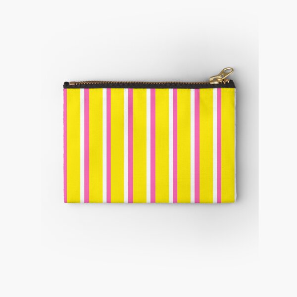 Item preview, Yellow with Pink and White Stripes Pattern designed and sold by OneThreeSix.