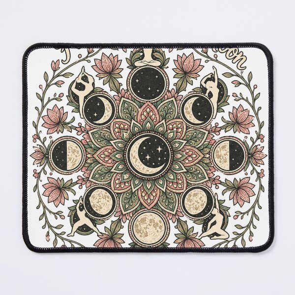 Item preview, Cosmic Yoga Galaxy Mandala Moon Phase designed and sold by VisualArtsOasis.