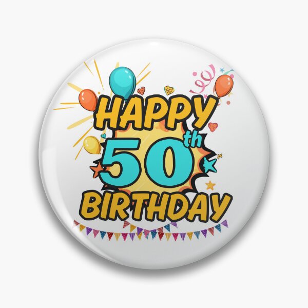 Item preview, Happy 50th Birthday Golden Design designed and sold by variant designer.