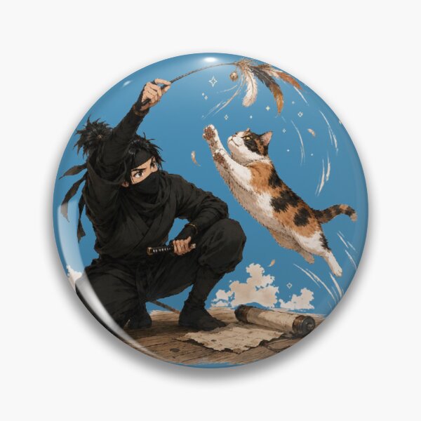 Item preview, Ninja vs Cat Toy — Mission Abandoned designed and sold by Aguri-tei.