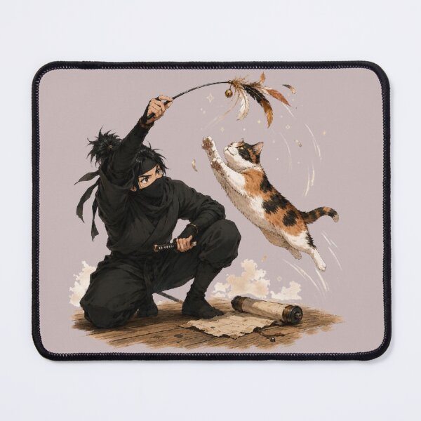 Item preview, Ninja vs Cat Toy — Mission Abandoned designed and sold by Aguri-tei.