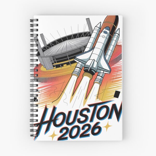 Item preview, Houston 2026 Space Shuttle Football T-Shirt V18 designed and sold by DarylWelsh2024.