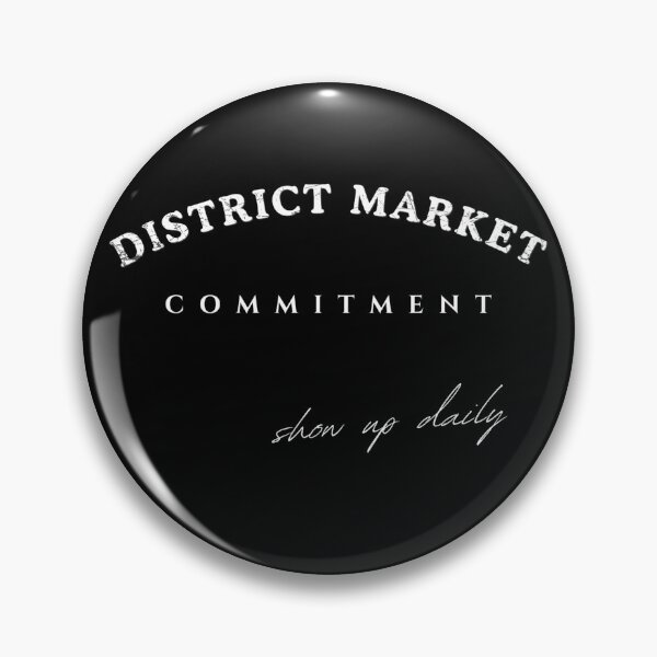 Item preview, DISTRICT MARKET COMMITMENT Graphic Tee (White Typography) – Vintage Typography Design | Show Up Daily designed and sold by districtmarket.
