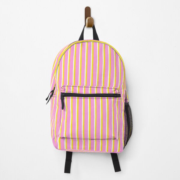 Item preview, Pink with Yellow and White Stripes Pattern designed and sold by OneThreeSix.