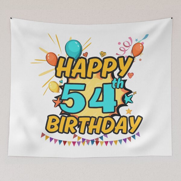 Item preview, Happy 54th Birthday Celebration Design designed and sold by variant designer.