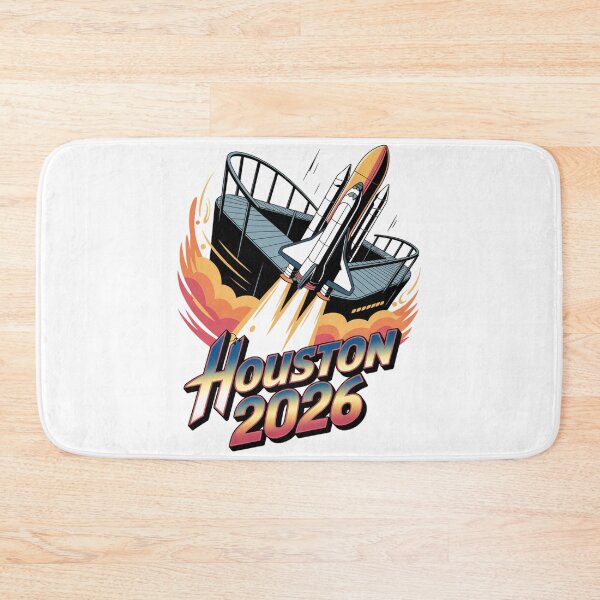Item preview, Houston 2026 Space Shuttle Football T-Shirt V19 designed and sold by DarylWelsh2024.