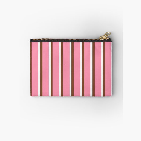 Item preview, Pink with Brown and White Stripes Pattern designed and sold by OneThreeSix.