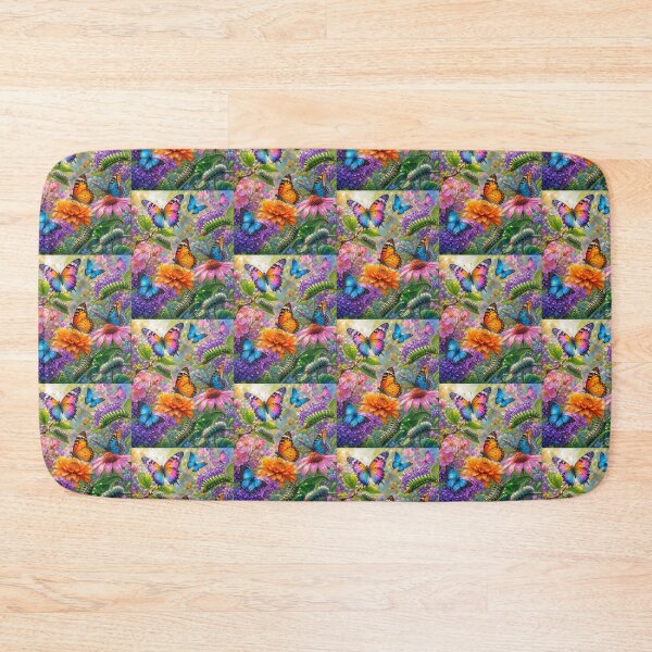 Item preview, Colorful Butterflies and Caterpillars Garden Art Print | Vibrant Nature Life Cycle Wall Decor designed and sold by Hookesmode.